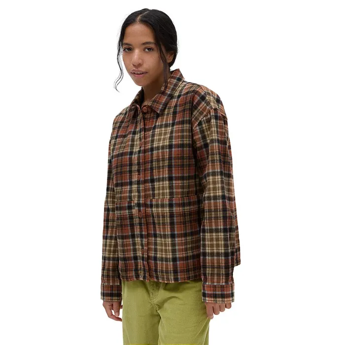 Vans View All Women Roadside Shacket Brown