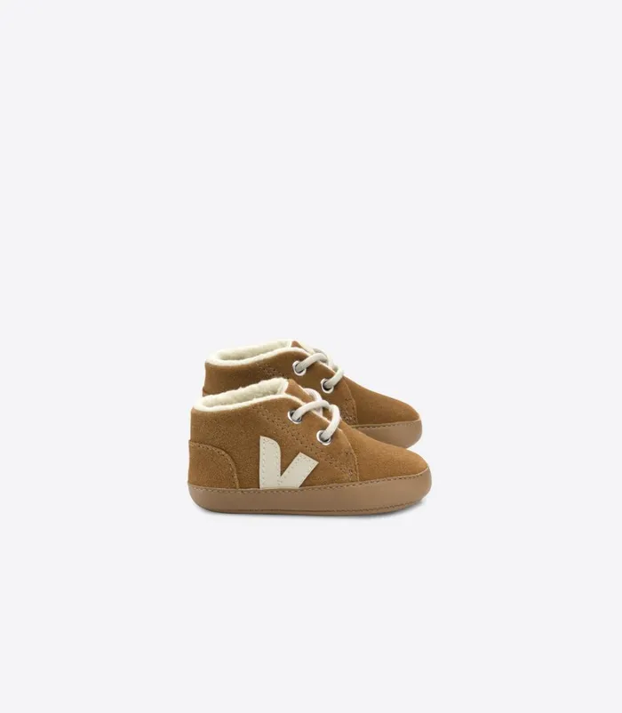 VEJA Baby Kids BABY FURED SUEDE CAMEL PIERRE