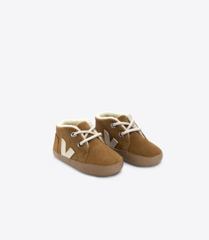 VEJA Baby Kids BABY FURED SUEDE CAMEL PIERRE