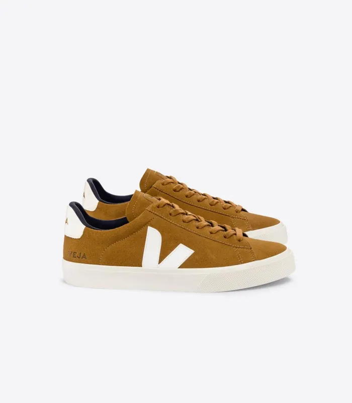 VEJA Campo Women CAMPO SUEDE CAMEL WHITE