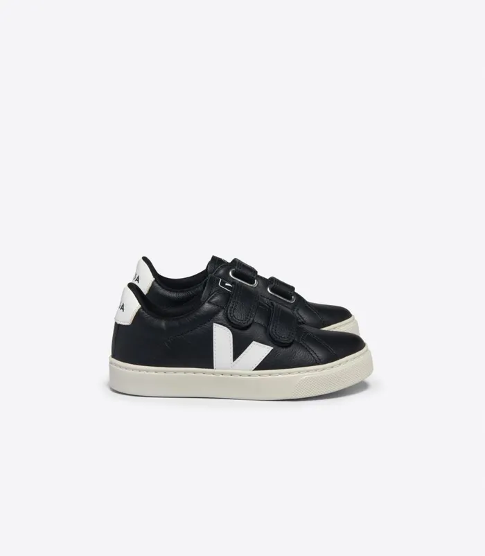 VEJA Esplar Kids ESPLAR CHROMEFREE LEATHER BLACK WHITE