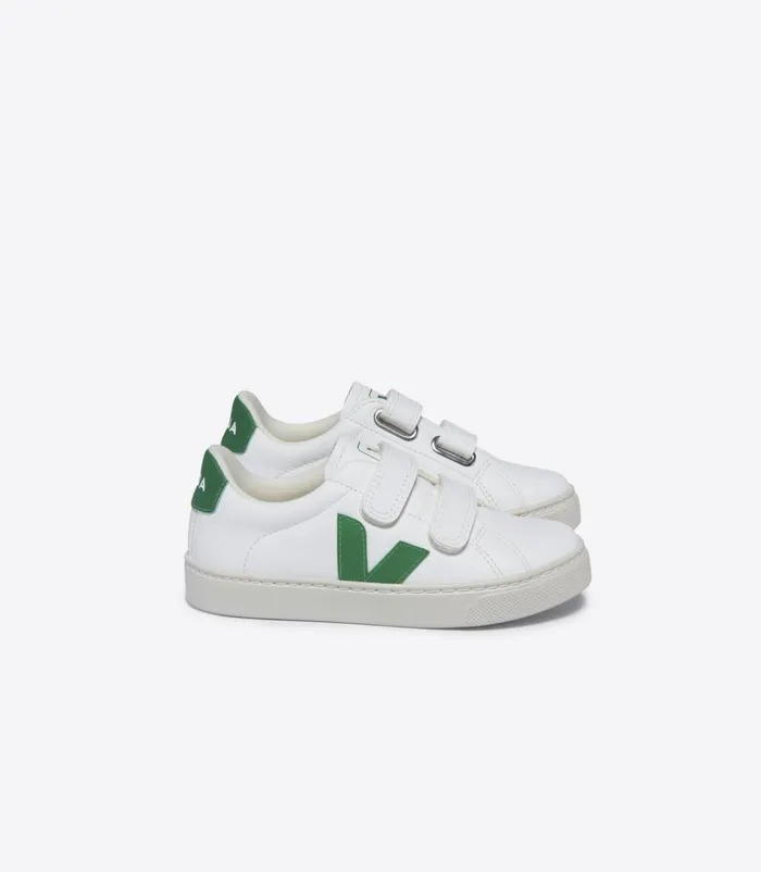 VEJA Esplar Kids ESPLAR CHROMEFREE LEATHER WHITE EMERAUDE