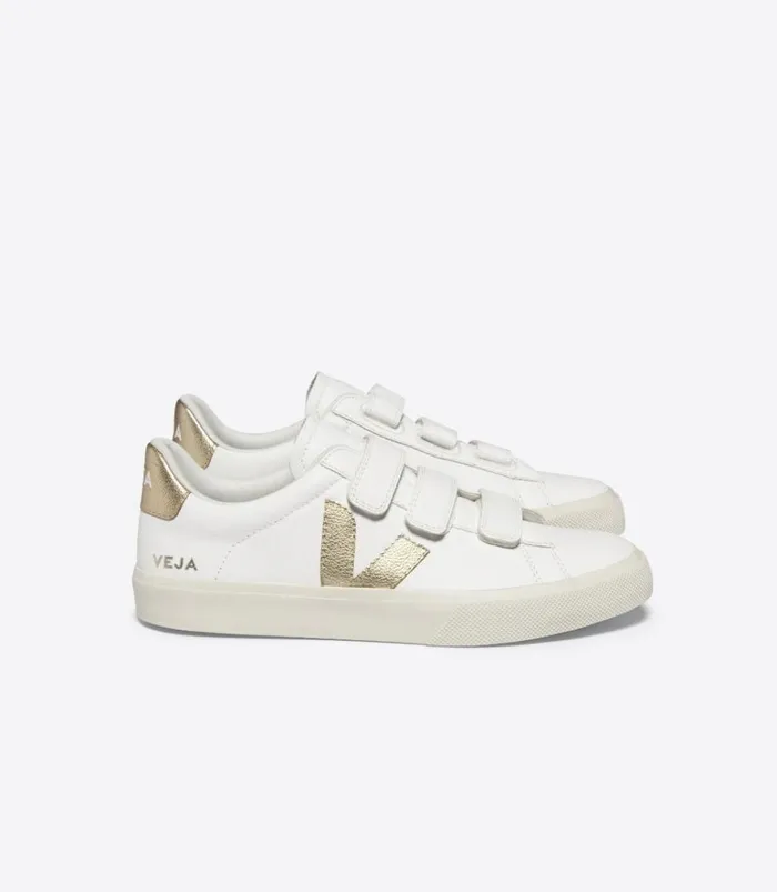 VEJA Recife Women RECIFE CHROMEFREE LEATHER WHITE PLATINE