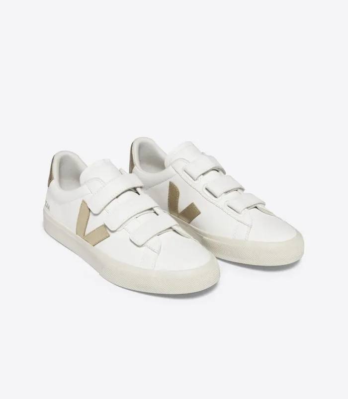 VEJA Recife Women RECIFE CHROMEFREE LEATHER WHITE PLATINE