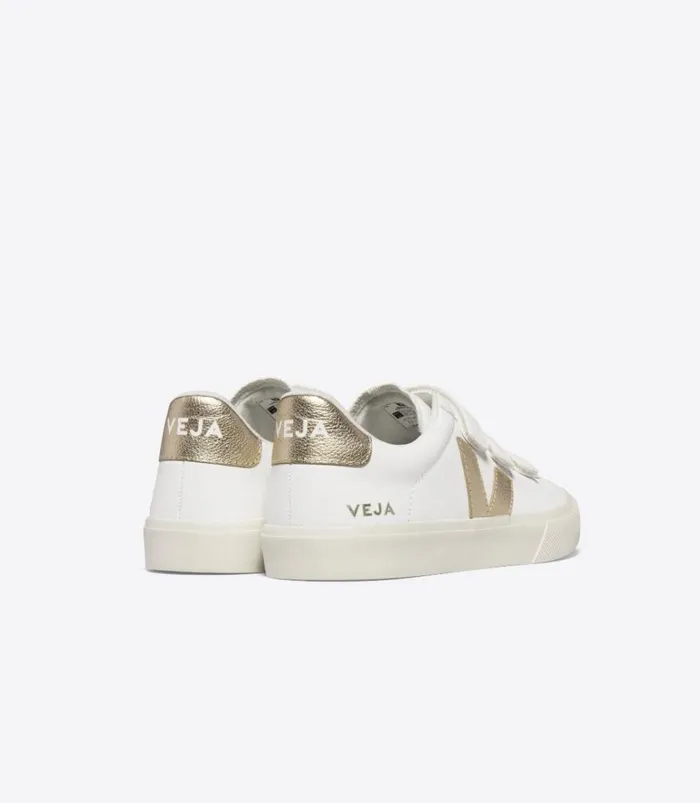 VEJA Recife Women RECIFE CHROMEFREE LEATHER WHITE PLATINE