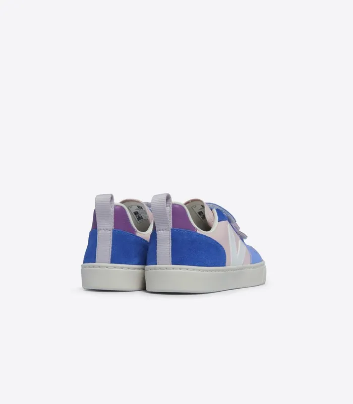 VEJA V10 Kids V10 CHROMEFREE LEATHER MULTICO PETALE WHITE