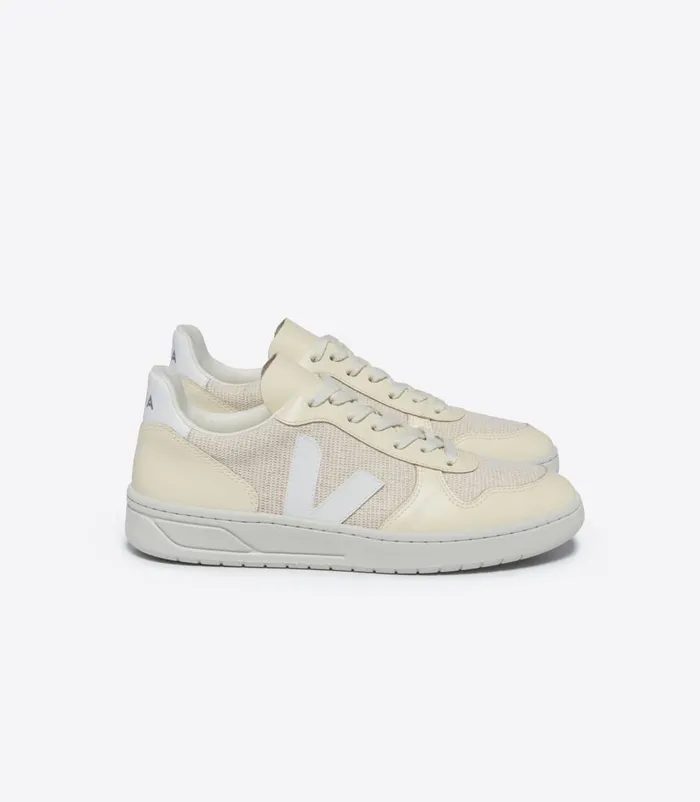 VEJA V10 Women V10 JMESH JUTE WHITE MULTICO