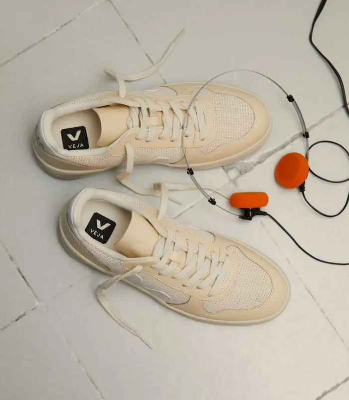 VEJA V10 Women V10 JMESH JUTE WHITE MULTICO