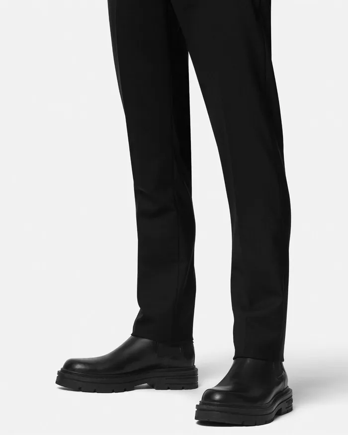 Versace Adriano Chelsea Boots Black Men Boots