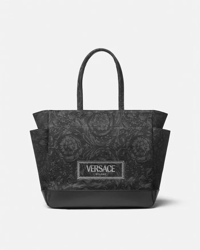 Versace Barocco Athena Baby Changing Mat Bag Blackgold Kids Strollers and Others Versace Barocco Athena Baby Changing Mat Bag Blackgold Kids Strollers and Others