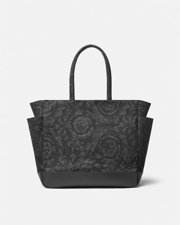 Versace Barocco Athena Baby Changing Mat Bag Blackgold Kids Strollers and Others