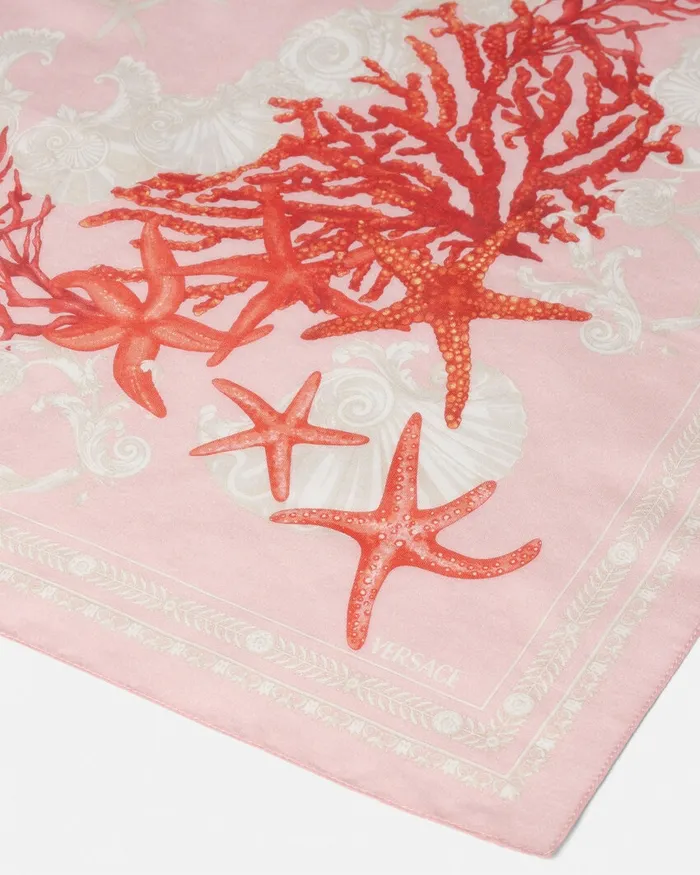 Versace Barocco Sea Foulard 236034 Pinkprint Kids Bags and Accessories