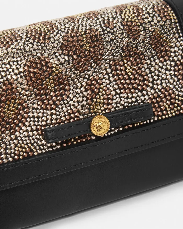 Versace Crystal Leopard Shoulder Bag 2bs3v Kids Bags and Accessories