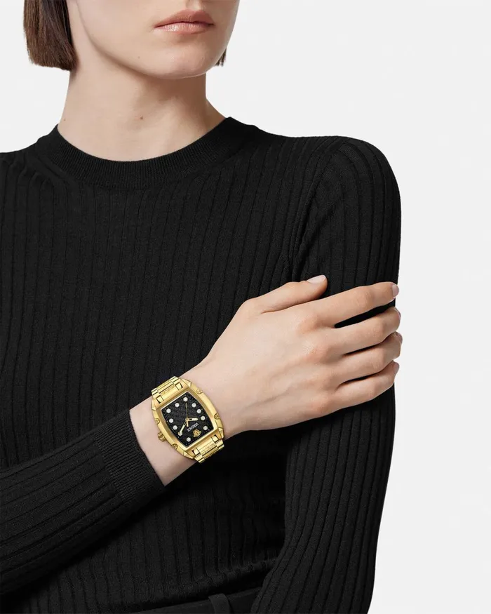 Versace Dominus Lady Watch Blackgold Women Watches
