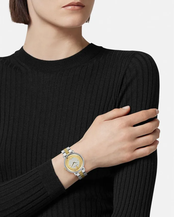 Versace Greca Flourish Watch Silvergold Women Watches