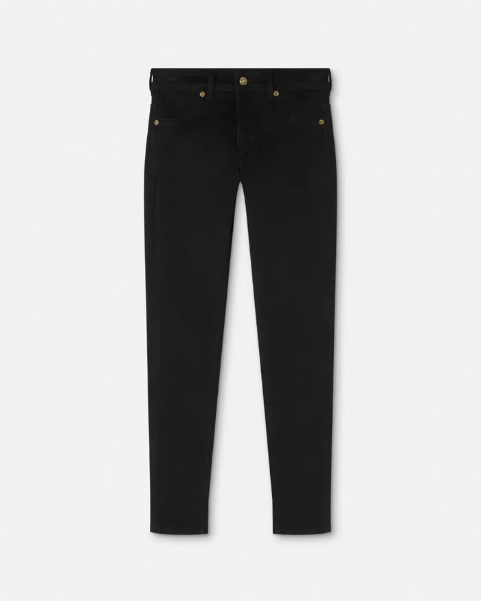 Versace Jeggings Jeans Black Women Jeans Couture