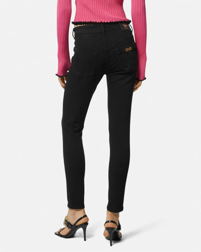 Versace Jeggings Jeans Black Women Jeans Couture