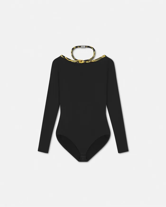 Versace La Coupe Des Dieux Bodysuit Black Women Shirts and Tops