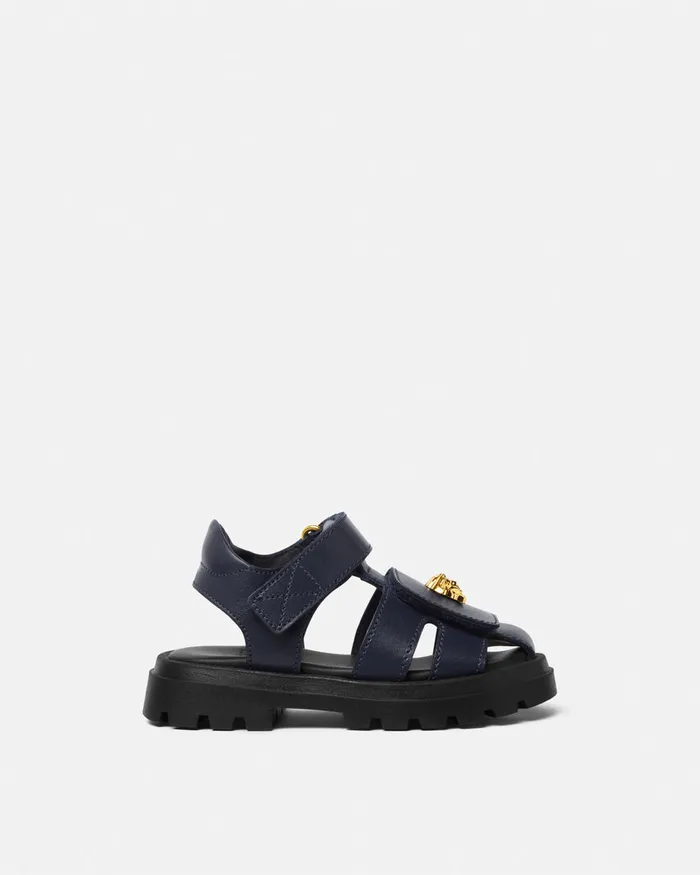 Versace La Medusa Baby Sandals Blue Kids Shoes