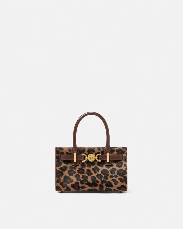 Versace Leopard Medusa 03995 Mini Tote Bag Animalier Women Medusa 03995