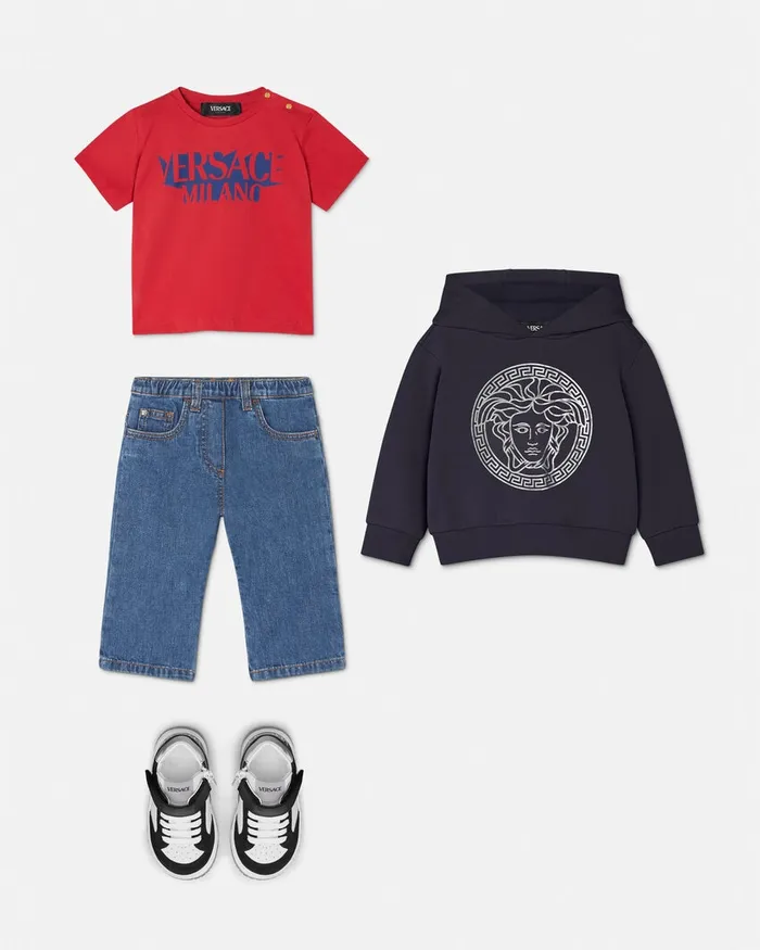 Versace Logo Baby TShirt Red Kids Shirts and Tshirts