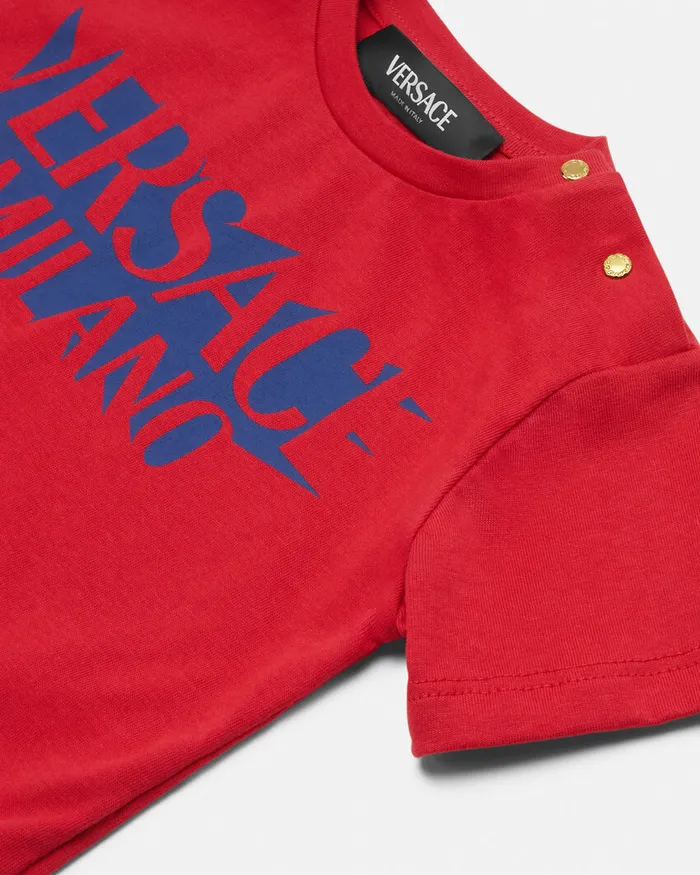 Versace Logo Baby TShirt Red Kids Shirts and Tshirts