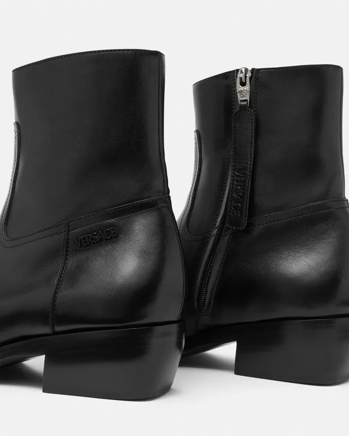 Versace Luciano Boots Black Men Boots