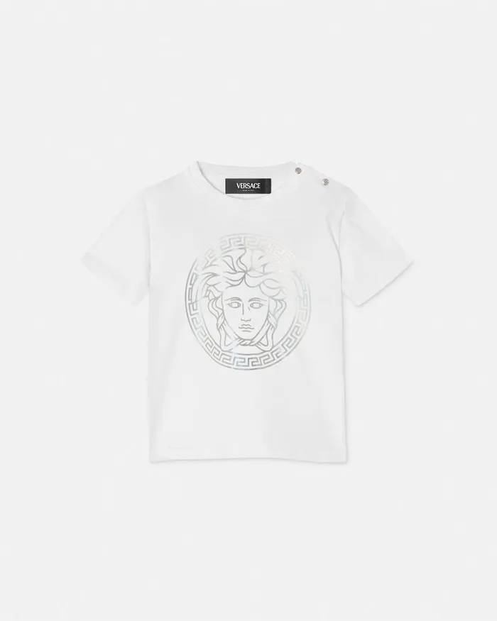 Versace Medusa Baby TShirt Whitesilver Kids Shirts and Tshirts