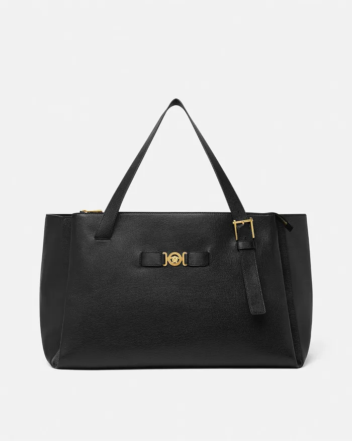 Versace Medusa Biggie Maxi Tote Bag Blackgold Men Totes