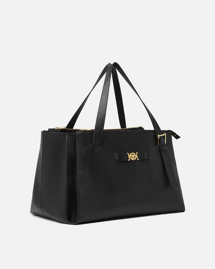 Versace Medusa Biggie Maxi Tote Bag Blackgold Men Totes
