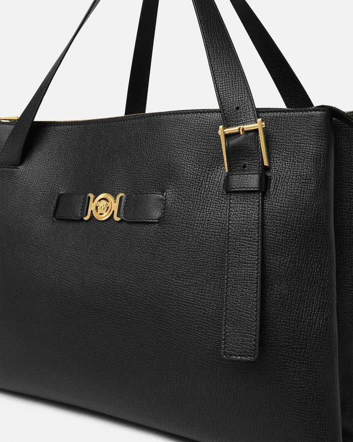 Versace Medusa Biggie Maxi Tote Bag Blackgold Men Totes
