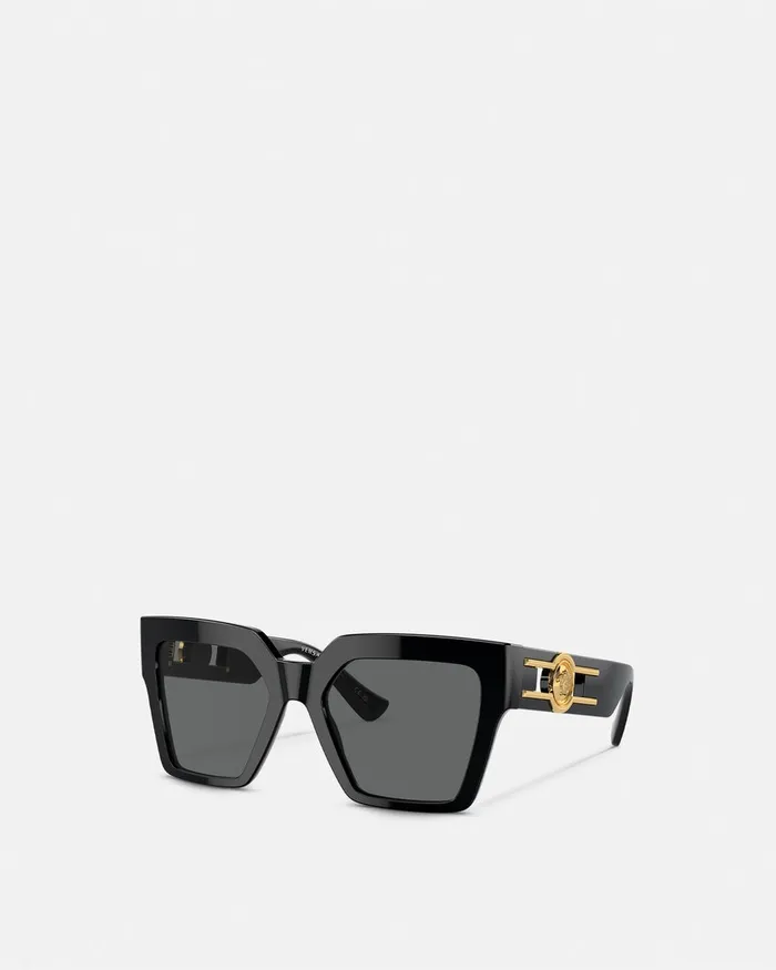 Versace Medusa Deco Butterfly Sunglasses Blackgold Women Sunglasses