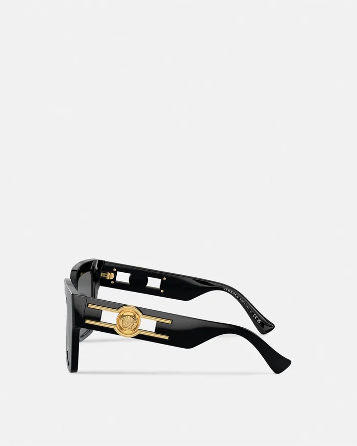 Versace Medusa Deco Butterfly Sunglasses Blackgold Women Sunglasses