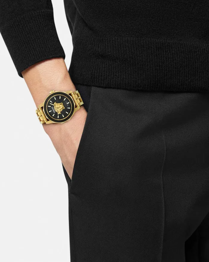 Versace Medusa Deco Watch Gold Men Watches