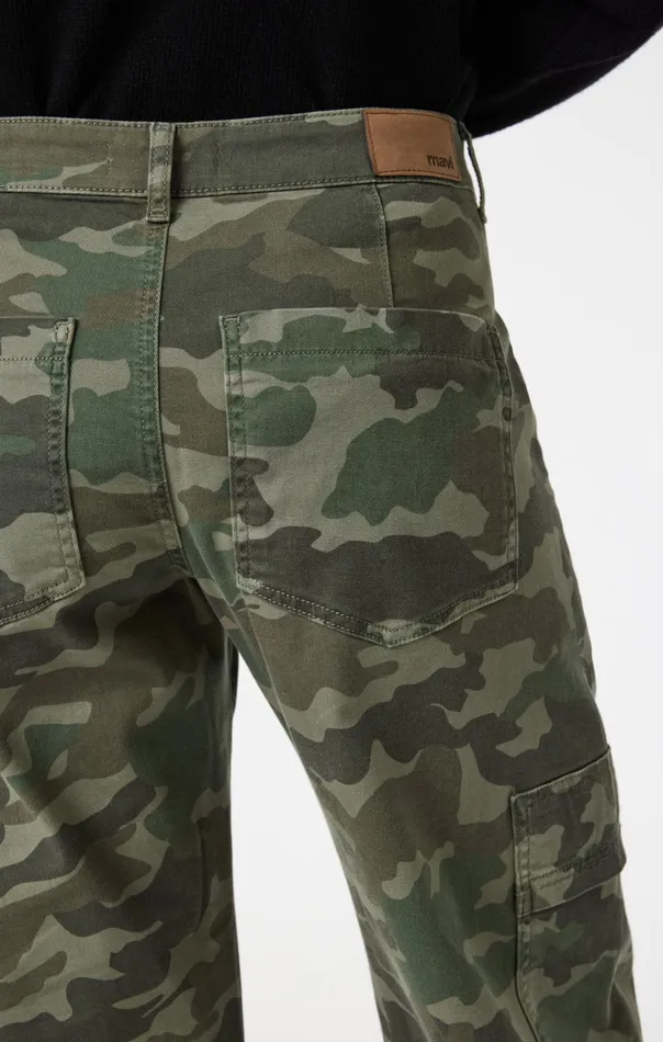 Vinnie Barrel Cargo In Khaki Camo Twill Women Mavi Jeans Pants Vinnie Barrel Cargo In Khaki Camo Twill Women Mavi Jeans Pants