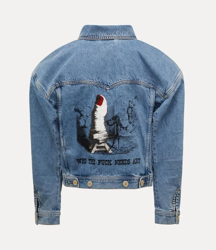 Vivienne Westwood Coats And Jackets WomenMen World039s End Denim Boxer Jacket Blue