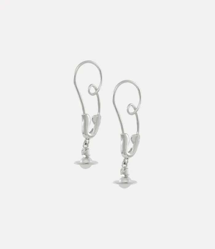 Vivienne Westwood Earrings Women Large Maxima Earrings Platinum