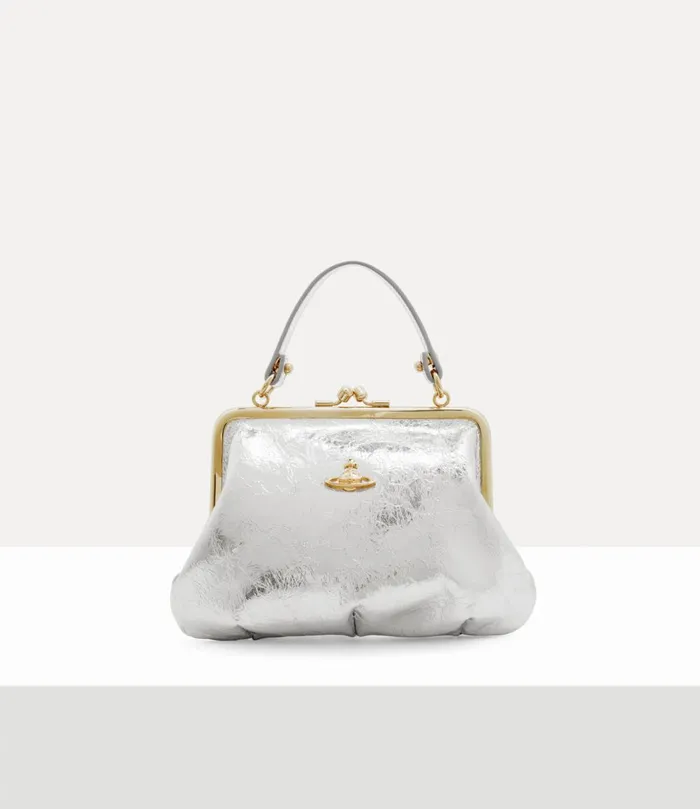 Vivienne Westwood Handbags Women Granny Frame Purse Silver