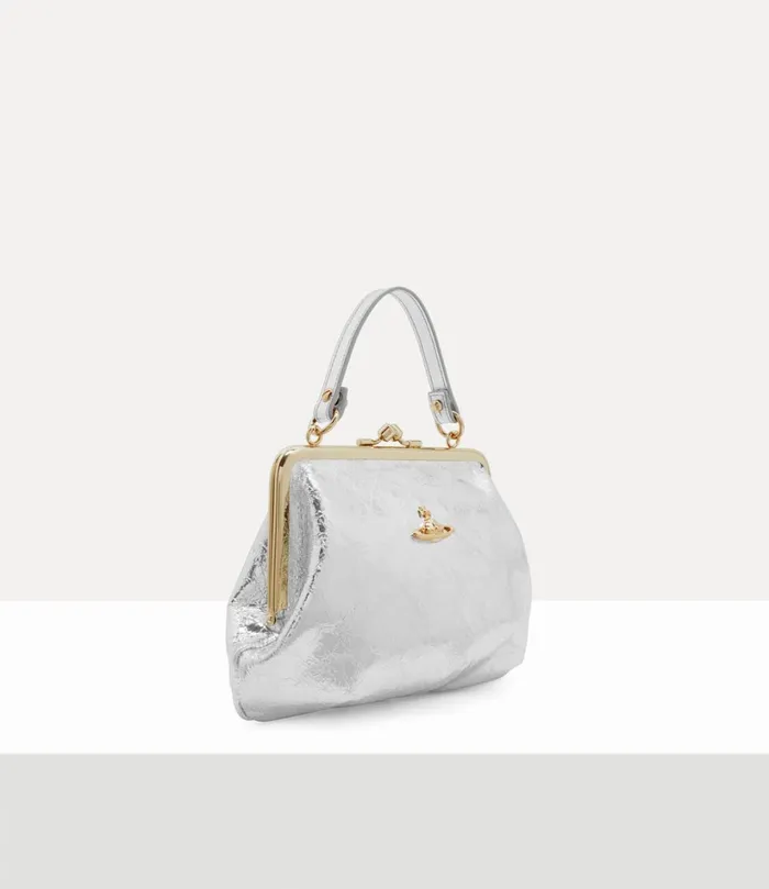 Vivienne Westwood Handbags Women Granny Frame Purse Silver