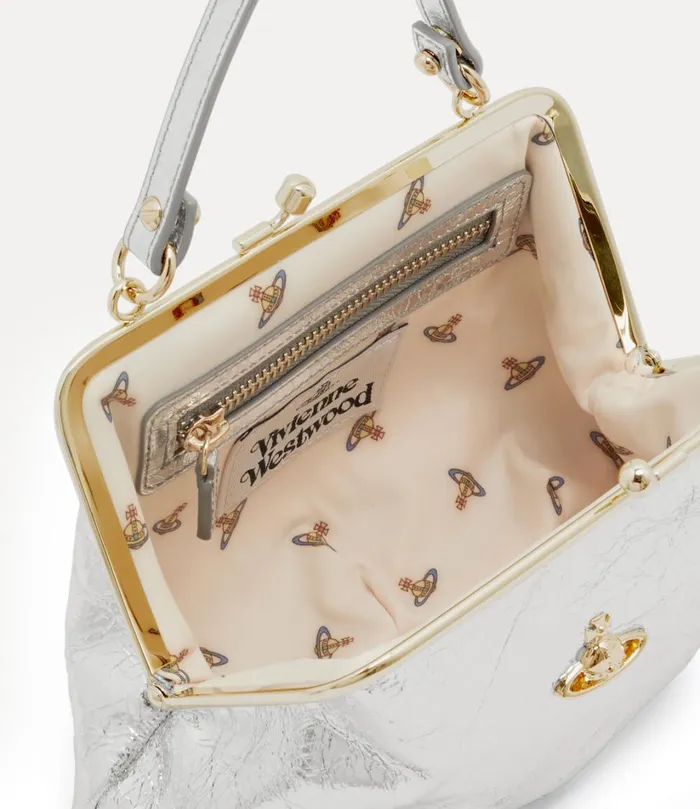 Vivienne Westwood Handbags Women Granny Frame Purse Silver