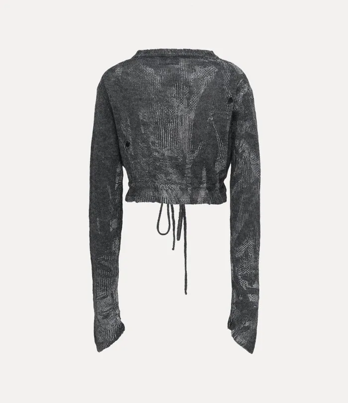 Vivienne Westwood Knitwear Women HiVis Cardigan Reflective Grey