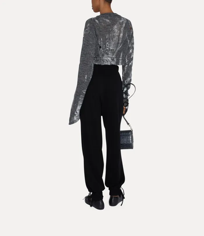 Vivienne Westwood Knitwear Women HiVis Cardigan Reflective Grey