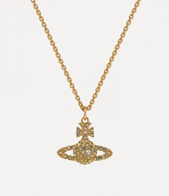 Vivienne Westwood Necklaces Women Grace Bas Relief Pendant Necklace Gold