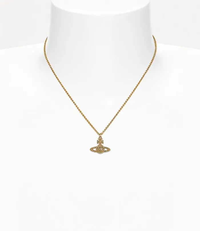 Vivienne Westwood Necklaces Women Grace Bas Relief Pendant Necklace Gold