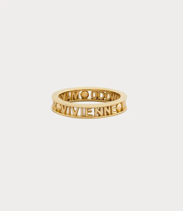 Vivienne Westwood Rings MenWomen Westminster Ring Gold