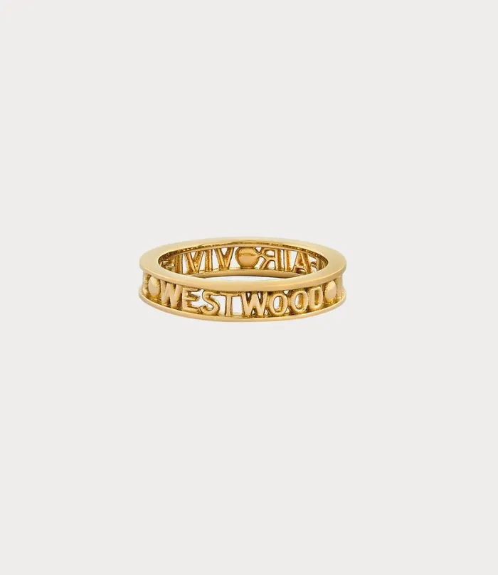 Vivienne Westwood Rings MenWomen Westminster Ring Gold