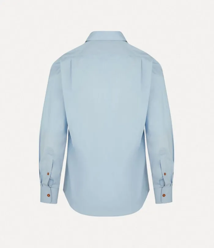 Vivienne Westwood Shirts Men Two Button Krall Shirt Blue