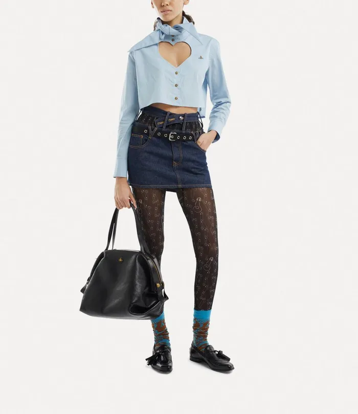 Vivienne Westwood Tops And Shirts Women Cut Off Heart Shirt Blue