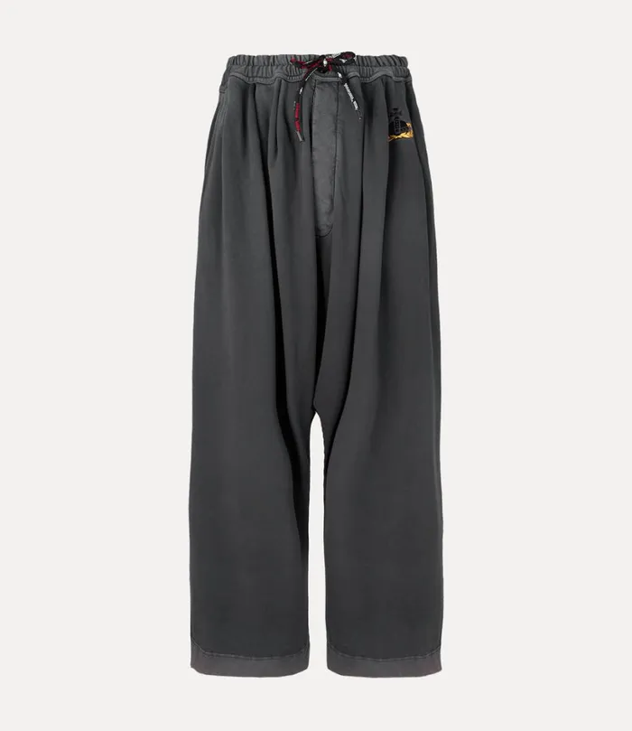 Vivienne Westwood Trousers And Shorts Men Balloon Sweatpants Grey Overdye