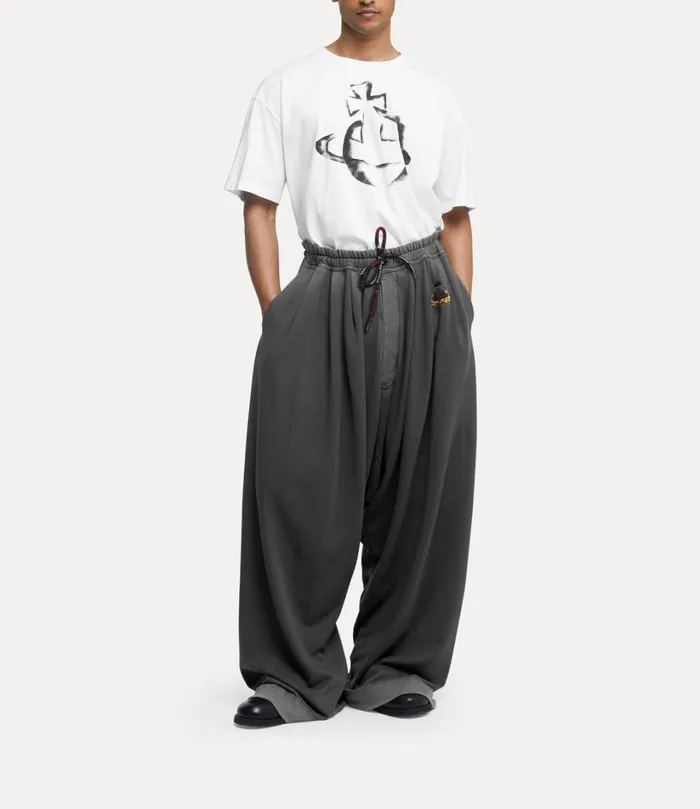 Vivienne Westwood Trousers And Shorts Men Balloon Sweatpants Grey Overdye